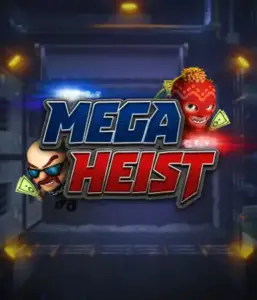 Step into the exciting world of the Mega Heist game by Relax Gaming, featuring quirky characters ready to undertake a bank heist. This graphic captures the intensity of the heist with its dynamic logo and a shadowy vault backdrop. Great for those who enjoy adventure-themed slots, offering a thrilling escape. 